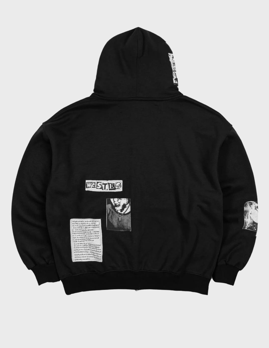 Sudadera Wasted Paris Taunt Boxy Zip Hoodie