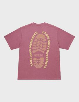 Camiseta Gramicci Footprints Tee Pigment Dyed