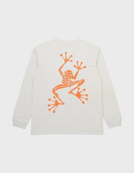 Camiseta Gramicci Sticky Hands L/S Tee White