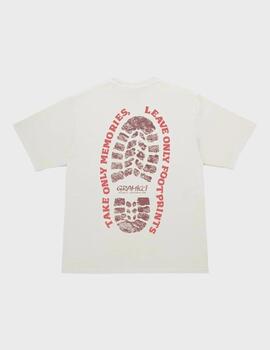 Camiseta Gramicci Footprints Tee Pigment Dyed