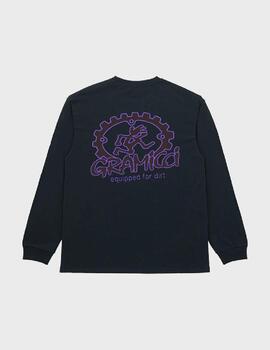 Camiseta Gramicci Equipped For Dirt L/S Tee V BLK