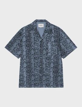 Camisa Carhartt WIP S/S Snake Camo Shirt Velvet Bl