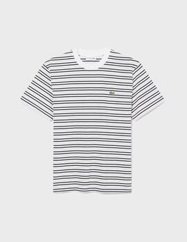 Camiseta Lacoste TH0874-00 7XI negroblanco