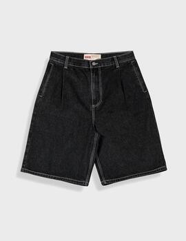 Bermudas Grimey Concreat Jungle Pleated Denim WBLK