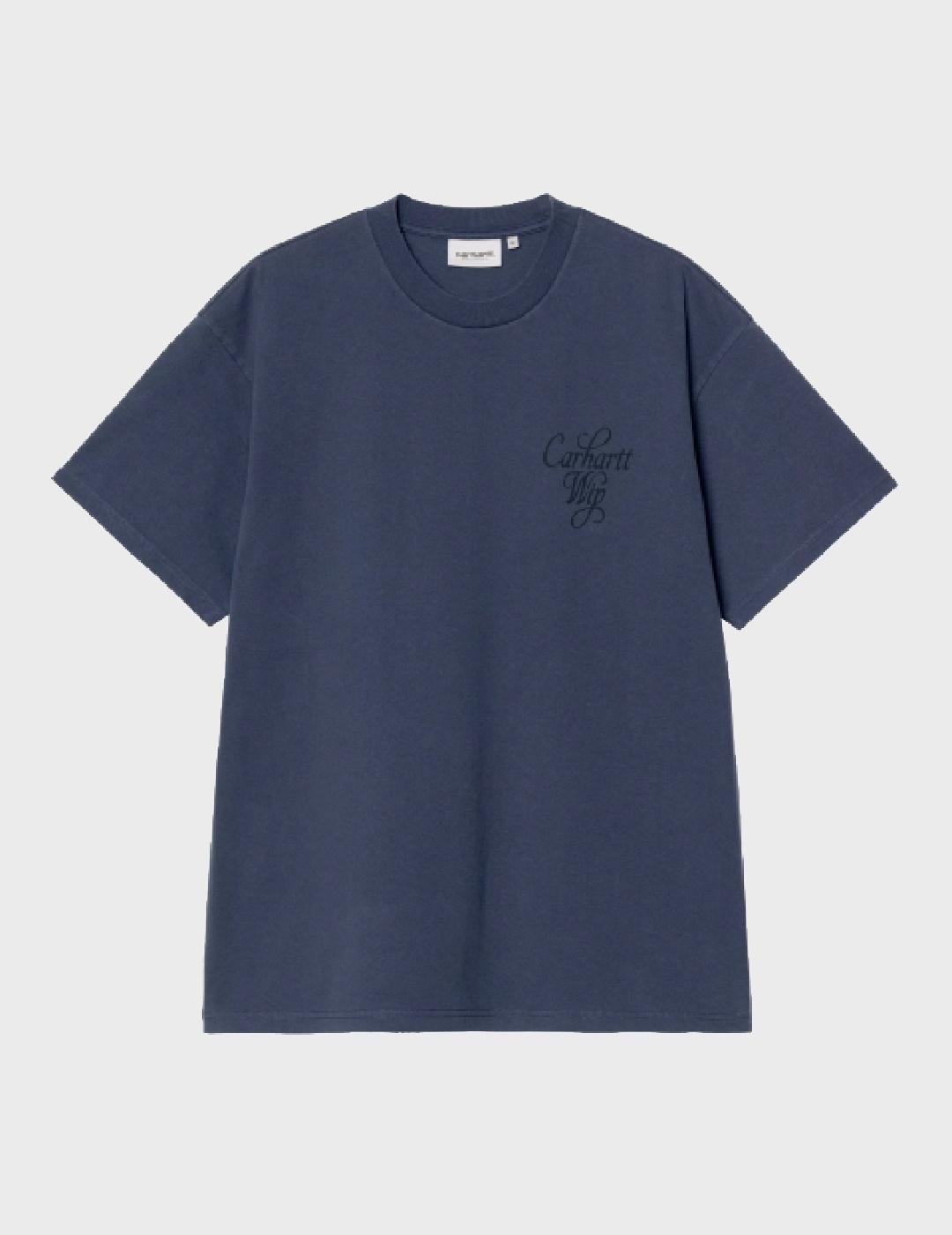 Camiseta Carhartt WIP S/S Vestige Blue stone wshed