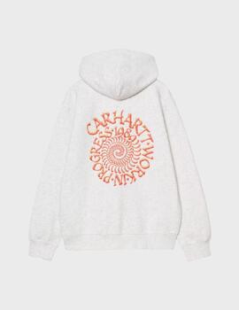 Sudadera Carhartt WIP Hooded Spiral Sweat Ash