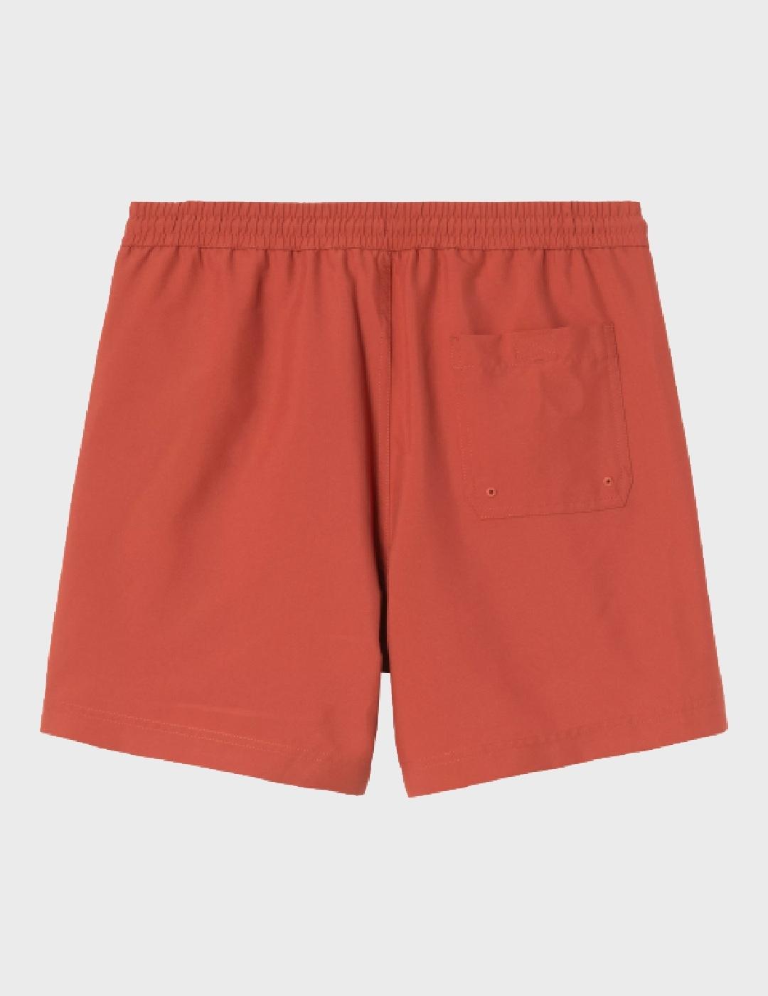 Bañador Cathartt WIP Chase Swim Trunks Oxide Red