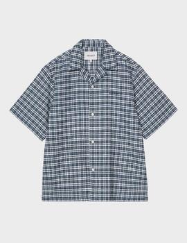 Camisa Carhartt WIP S/S Kander Check Blue River