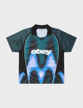 Camiseta Obey Blurred Soccer Dark teal multi