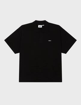 Polo obey bold polo shirt pigment black