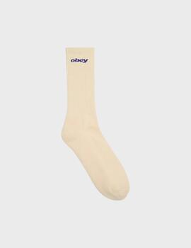 Calcetines Obey sports logo unbleached