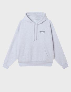 Sudadera Obey oval cities hood ash grey