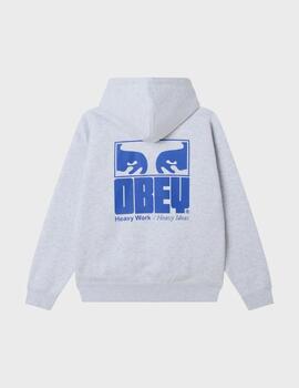 Sudadera Obey heavy ideas hood ash grey