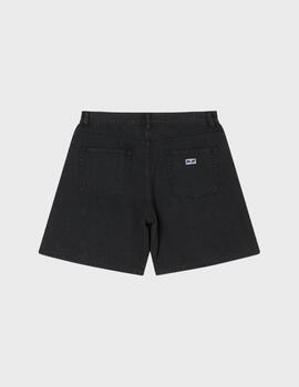 Pantalón Obey emerson denim short washed black