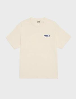 Camiseta Obey move forward cream