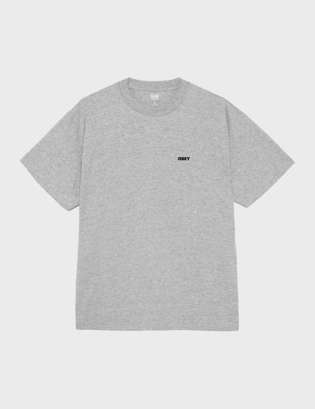 Camiseta Obey the medium is the message hther grey