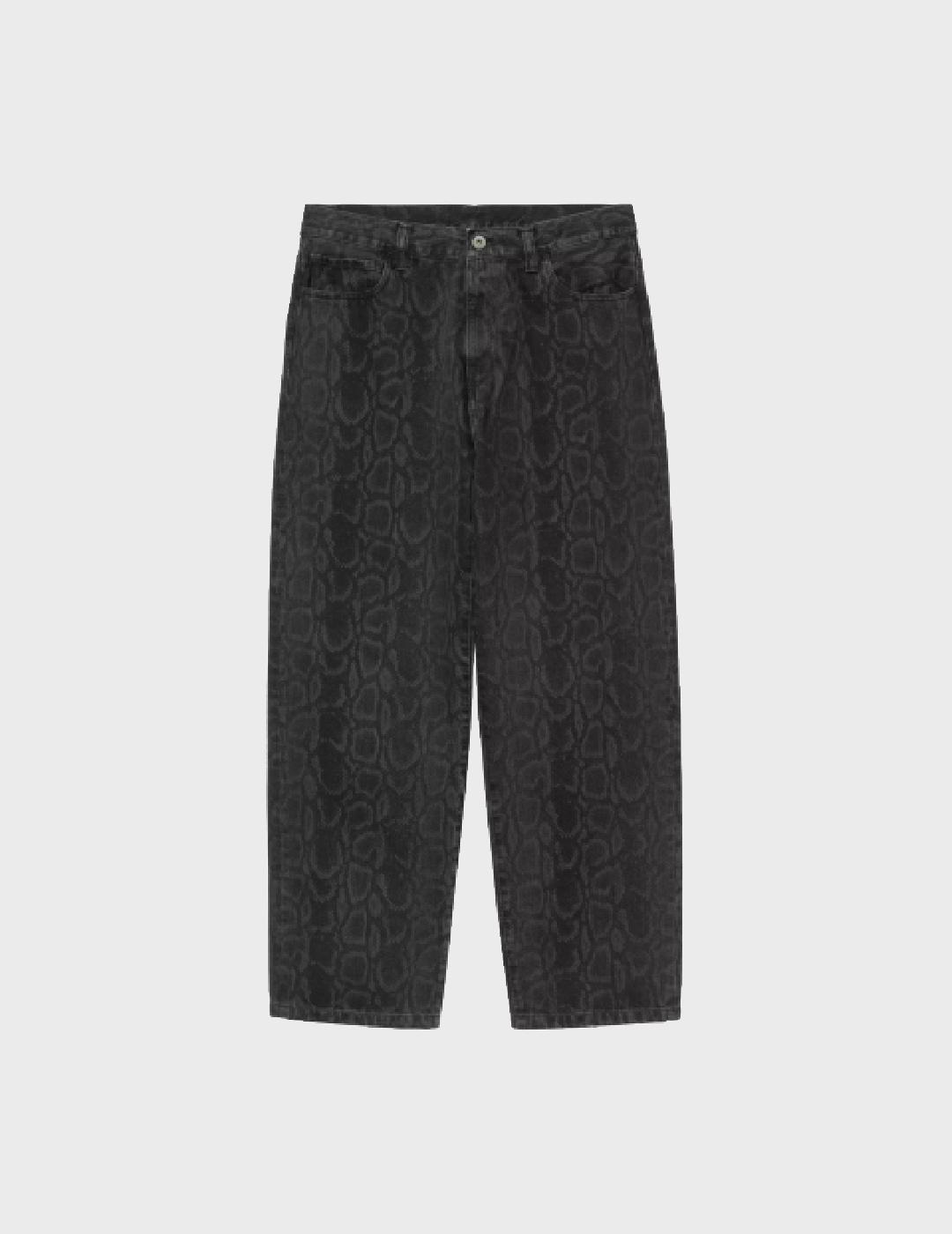 Pantalon Carhartt WIP landon Pant Snake Camo Black