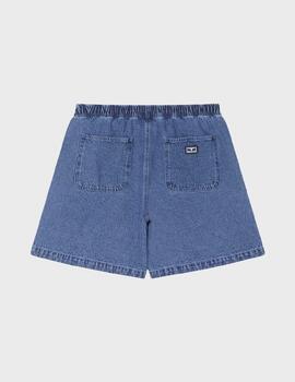Pantalón Obey easy denim short light indigo