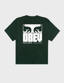Camiseta Obey heavy ideas forest green