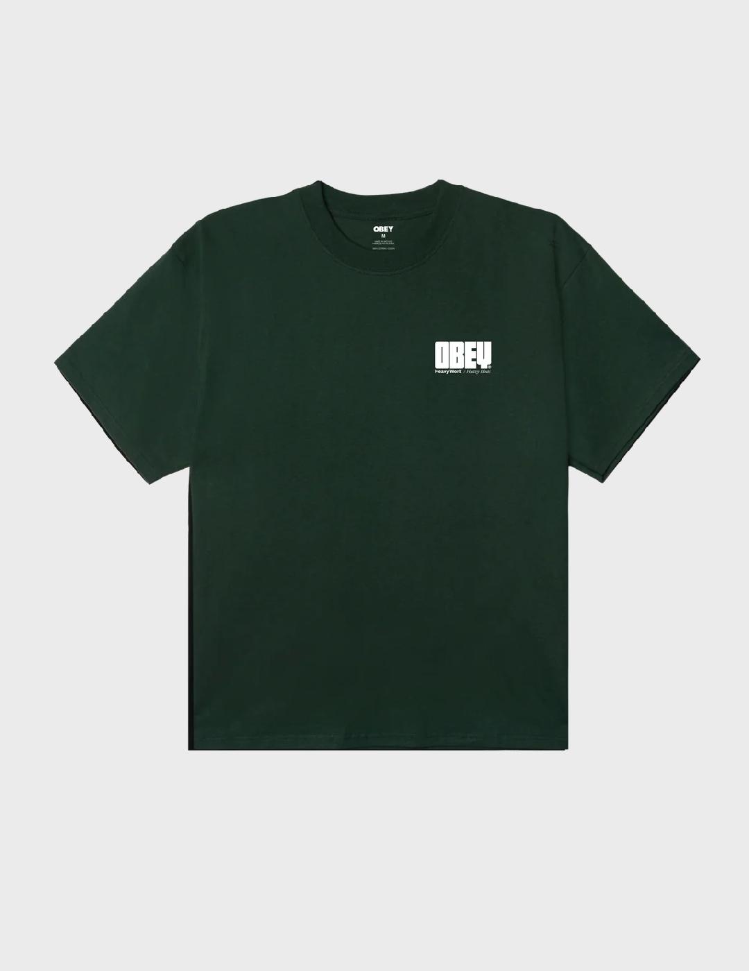 Camiseta Obey heavy ideas forest green