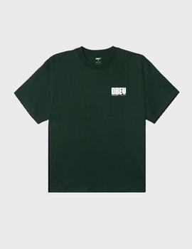 Camiseta Obey heavy ideas forest green