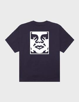 Camiseta Obey bold icon face  pigment purple velvet