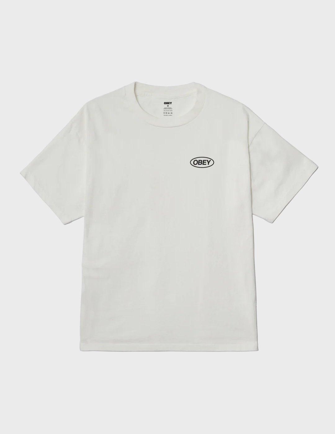 Camiseta Obey code pigment vintage white