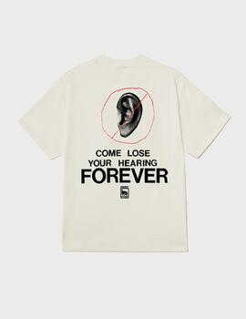 Camiseta Obey come lose your hearing vintage white