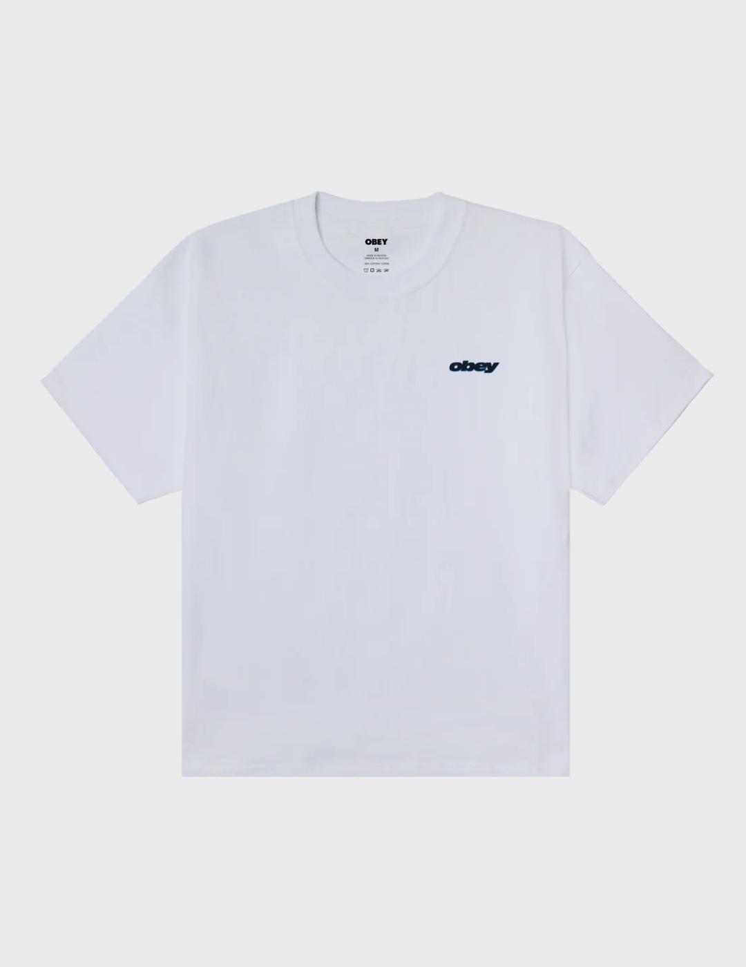 Camiseta Obey lips white