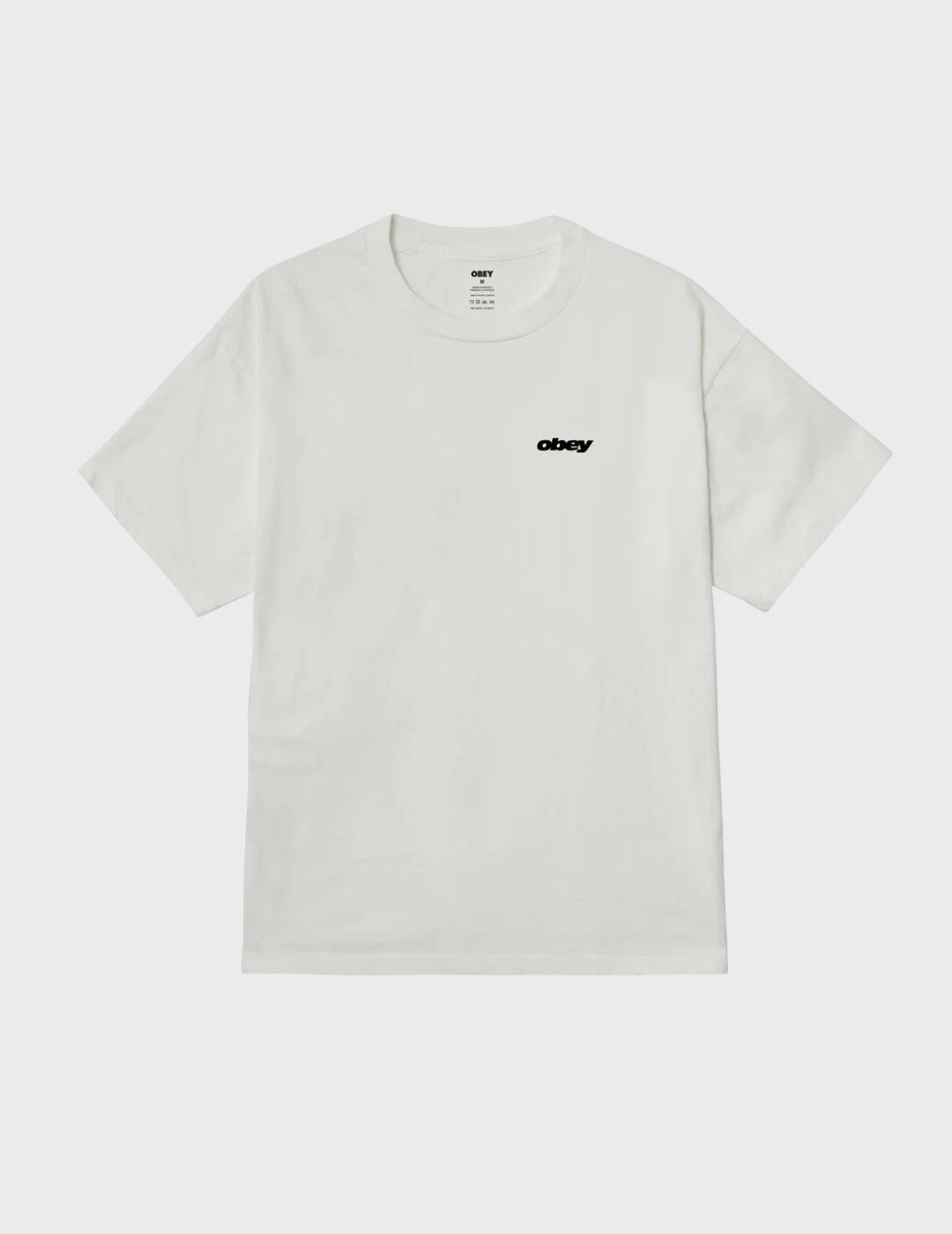 Camiseta Obey bounce pigment vintage white