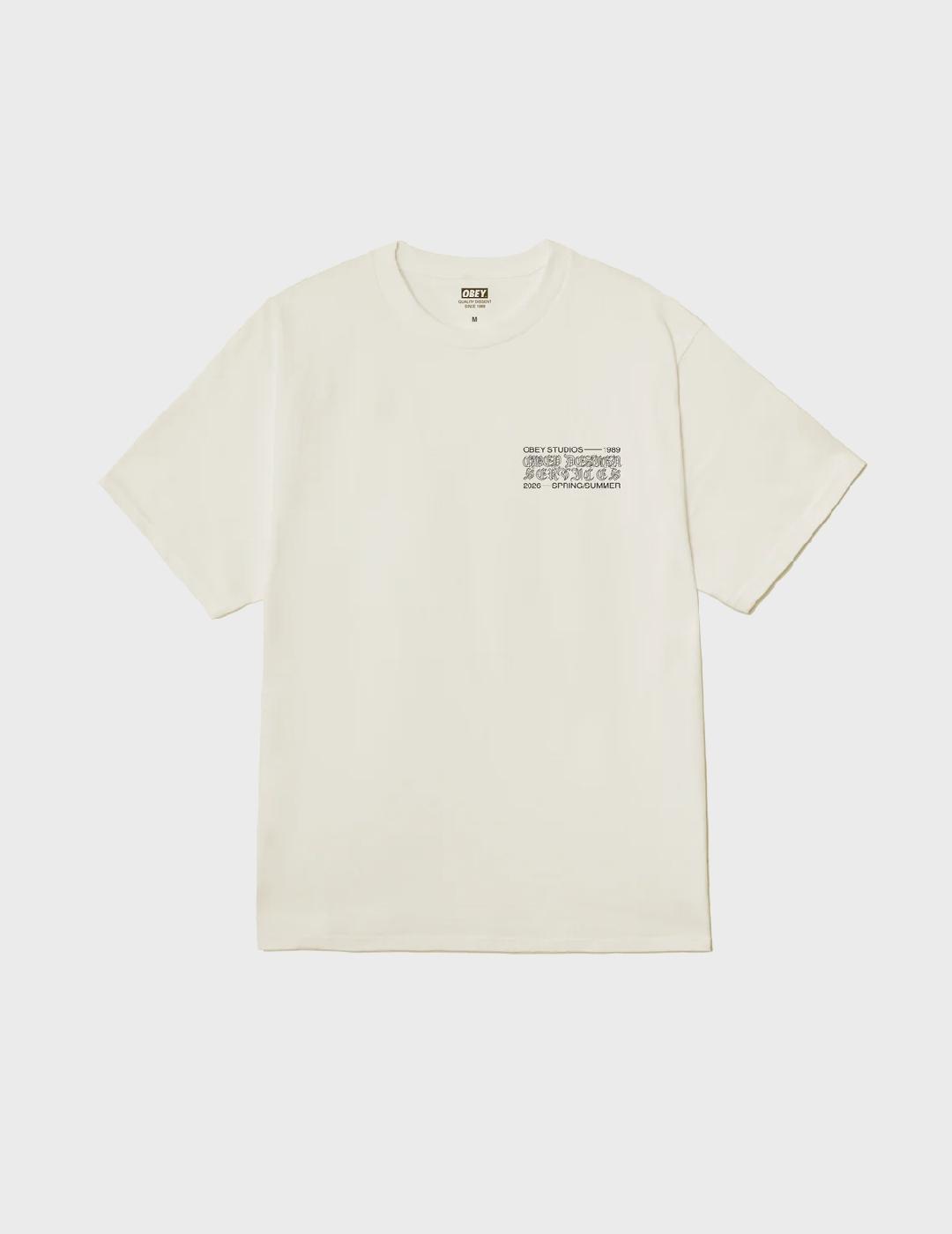 Camiseta Obey design services vintage white