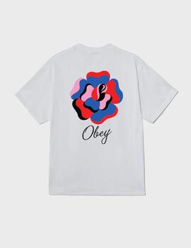 Camiseta Obey Paper Rose White