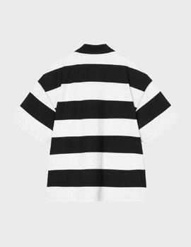 Polo Carhartt WIP S/S Deltray Polo Stripe blck