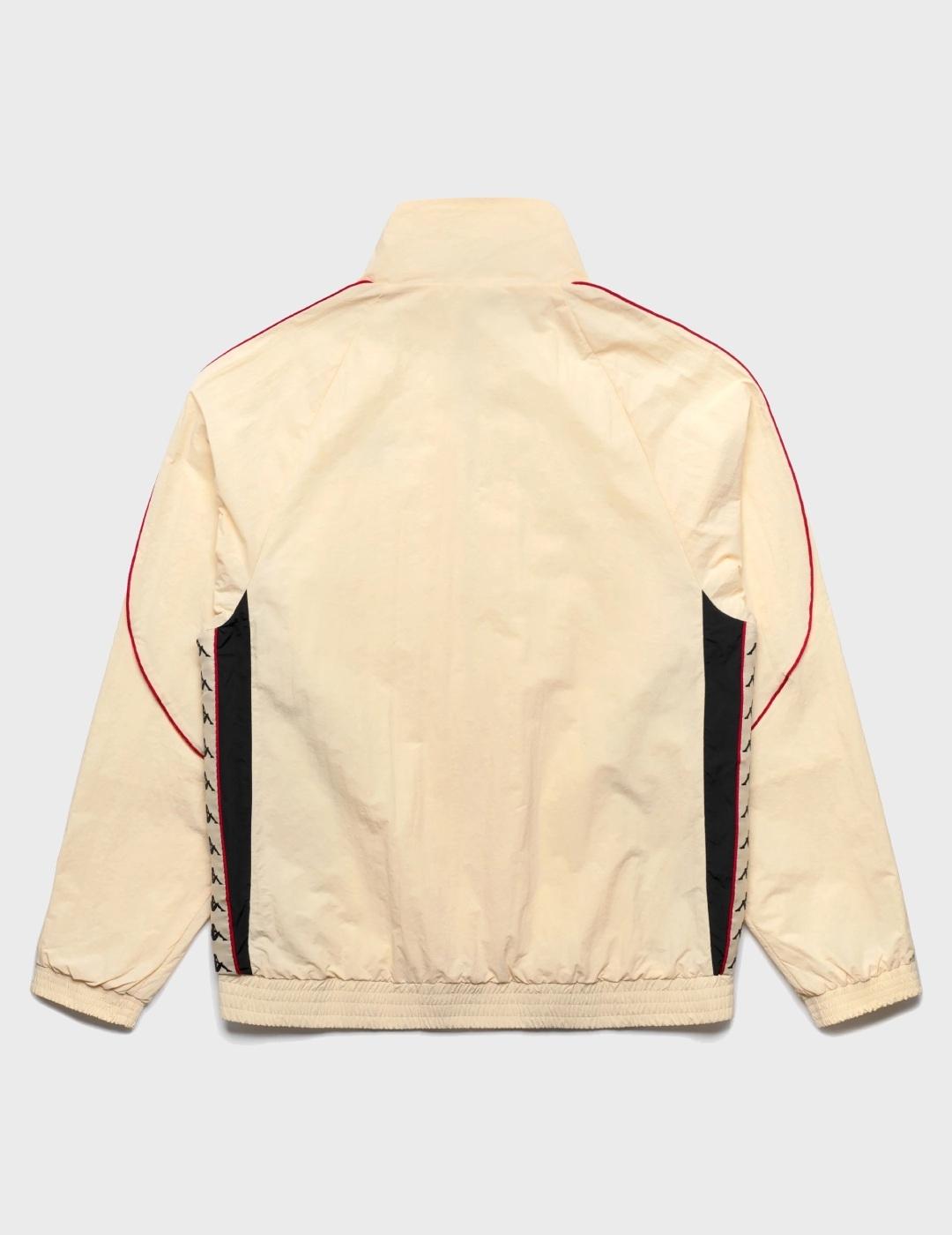 Chaqueta Kappa 222 Banda Saachi Beige Butter-Red-B