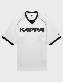 Camiseta kappa Authentic Sanso White-Black