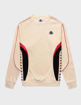 Sudadera Kappa 222 Banda Spencer Beige Butter-R-B