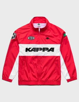 Chaqueta Kappa Authentic Sullix Red Md Coral-W-B
