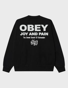 Sudadera Obey Joy Faded Crew Digital Black Faded W