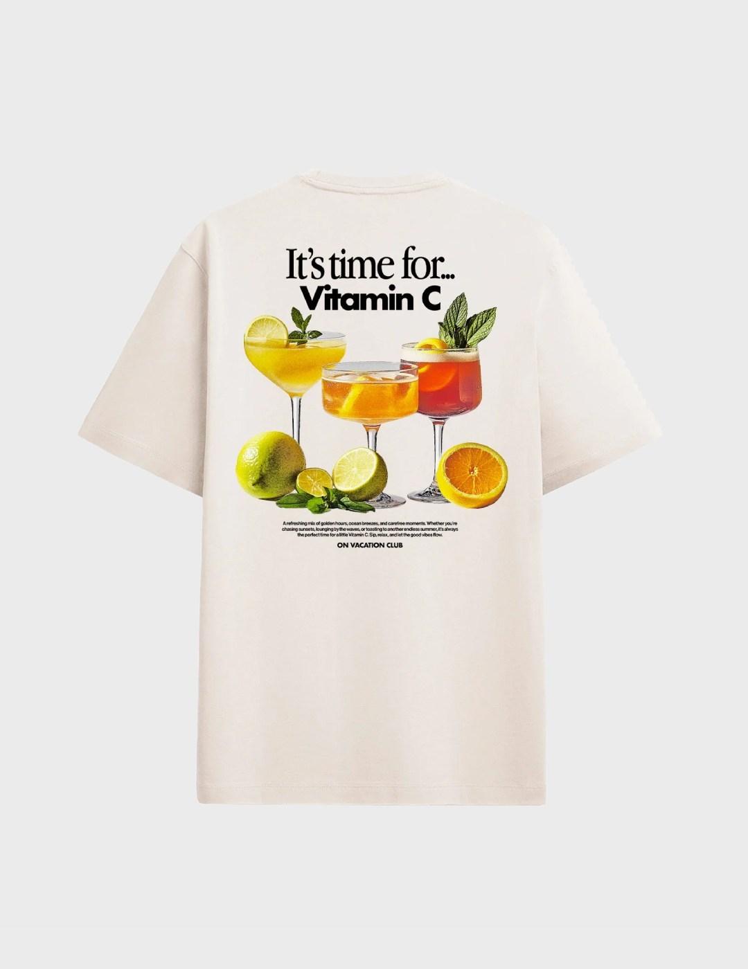 Camiseta On Vacation Vitamin C T-shirt Beige