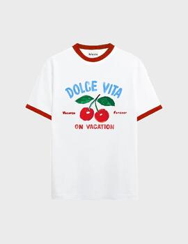 Camiseta On Vacation Cherry T-shirt White