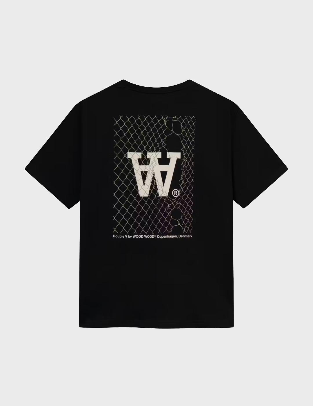 Camiseta WOOD WOOD Liam Tee Fence Black