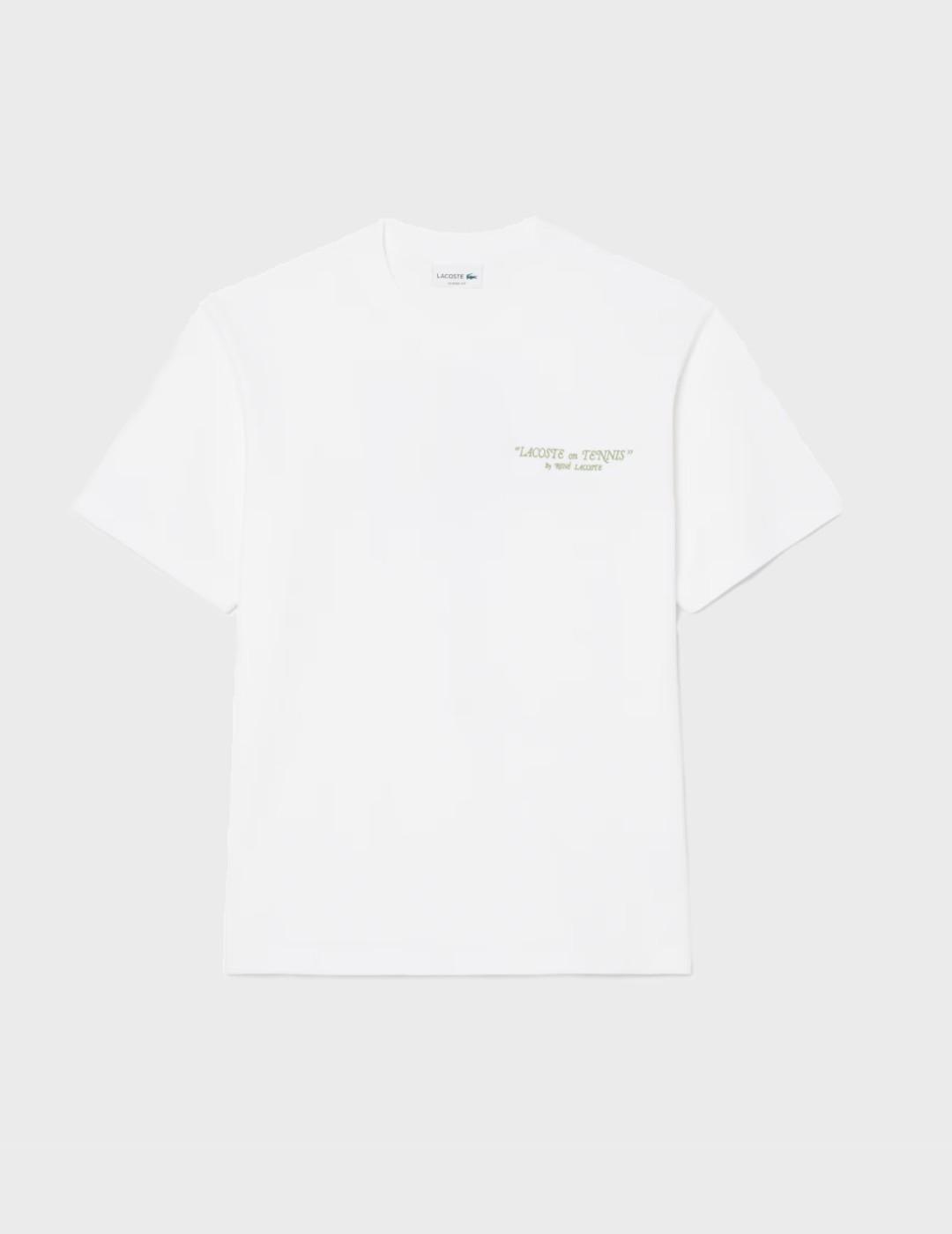 Camiseta Lacoste TH1425 Blanc-001