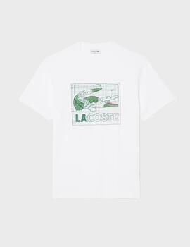 Camiseta Lacoste TH1446 Blanc-001