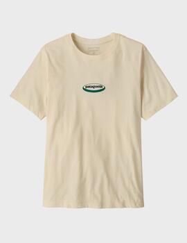 Camiseta Patagonia M´s 95 Oval Logo Undyed Natural