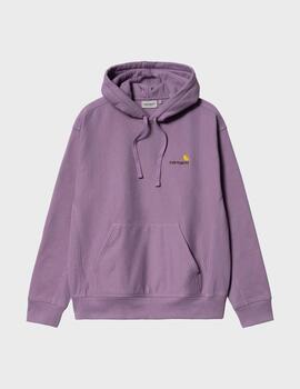 Sudadera Carhartt WIP Hooded American Script Viol.