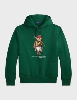 Sudadera Polo Ralph Lauren Bear Green LSPOHOODM6