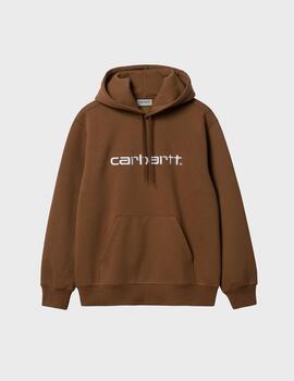 Sudadera Carhartt Wip Hooded Sweat Tamarind/Wht