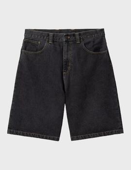 Pantalón Carhatt WIP Brandon Short Black Stone Was