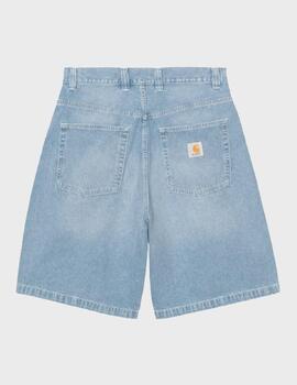 Pantalon Carhartt WIP Brandon Short Blue Light Tru