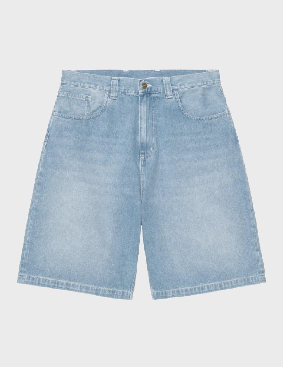 Pantalon Carhartt WIP Brandon Short Blue Light Tru